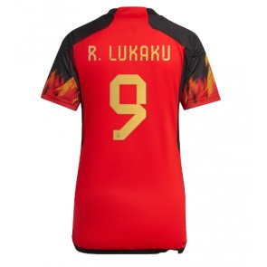Belgien Romelu Lukaku #9 Hjemmebanetrøje Dame VM 2022 Kort ærmer